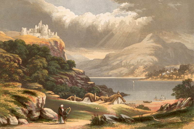 Illusztráció Scott Lay of the Last Minstrell című művéhez alkotó: Alexander Francis Lydon