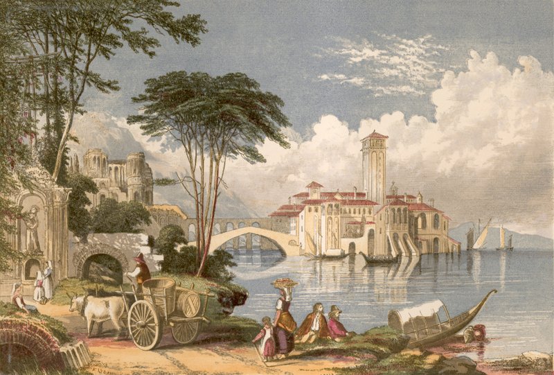 Illusztráció Wordsworth Olaszország elhagyása után című művéhez alkotó: Alexander Francis Lydon