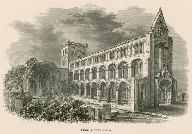 Jedburgh-i apátság, északnyugat felől alkotó: Alexander Francis Lydon