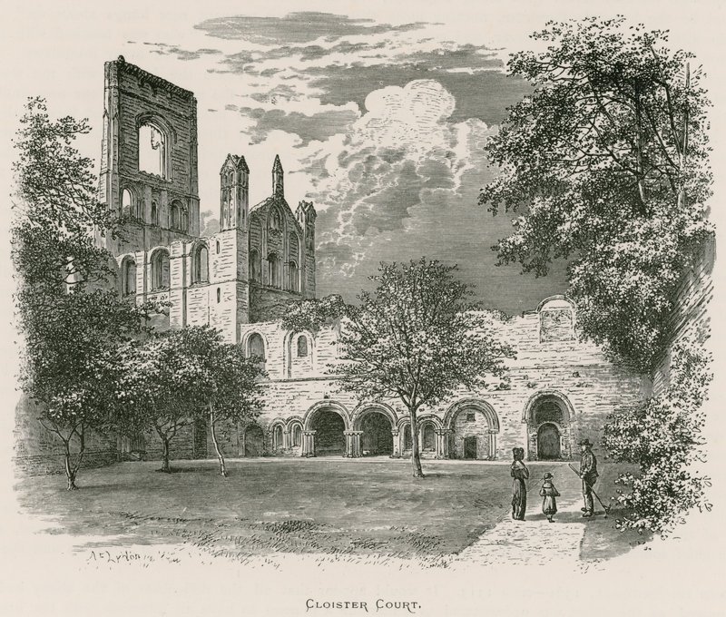 Kirkstall Abbey, Cloister Court alkotó: Alexander Francis Lydon