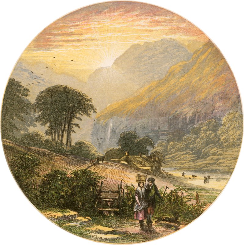 Tóvidéki jelenet alkotó: Alexander Francis Lydon