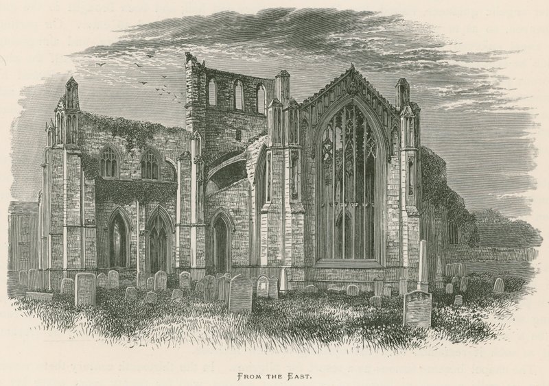 Melrose Abbey, Keletről alkotó: Alexander Francis Lydon