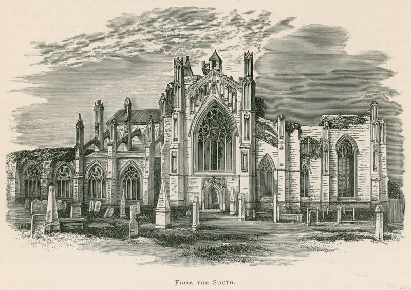Melrose Abbey, Délről alkotó: Alexander Francis Lydon
