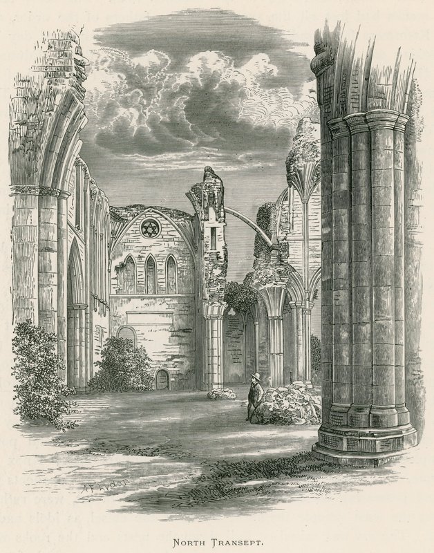 Melrose Abbey, North Transept alkotó: Alexander Francis Lydon