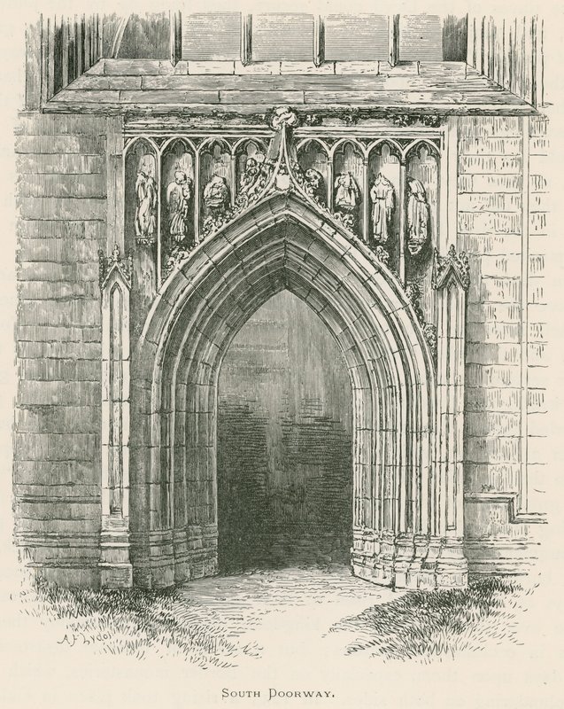 Melrose Abbey, South Doorway alkotó: Alexander Francis Lydon