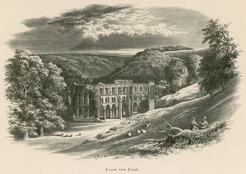 Rievaulx apátság, kelet felől alkotó: Alexander Francis Lydon