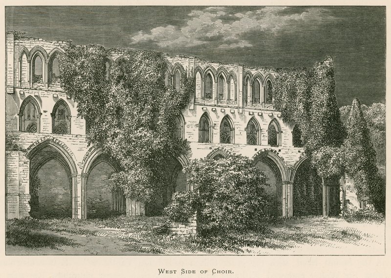 Rievaulx apátság, a kórus nyugati oldala alkotó: Alexander Francis Lydon