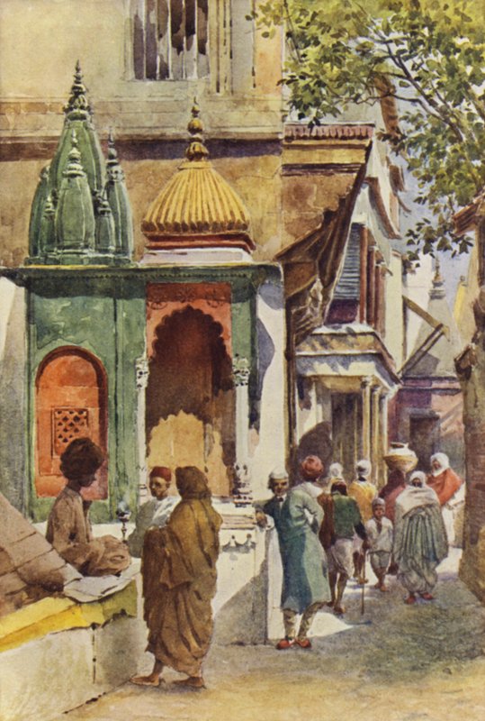 Sarokszentély a Benares sikátorban alkotó: Alexander Henry Hallam Murray