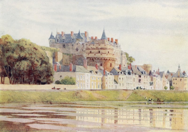 Amboise, a kastély (színes litó) alkotó: Alexander Henry Hallam Murray