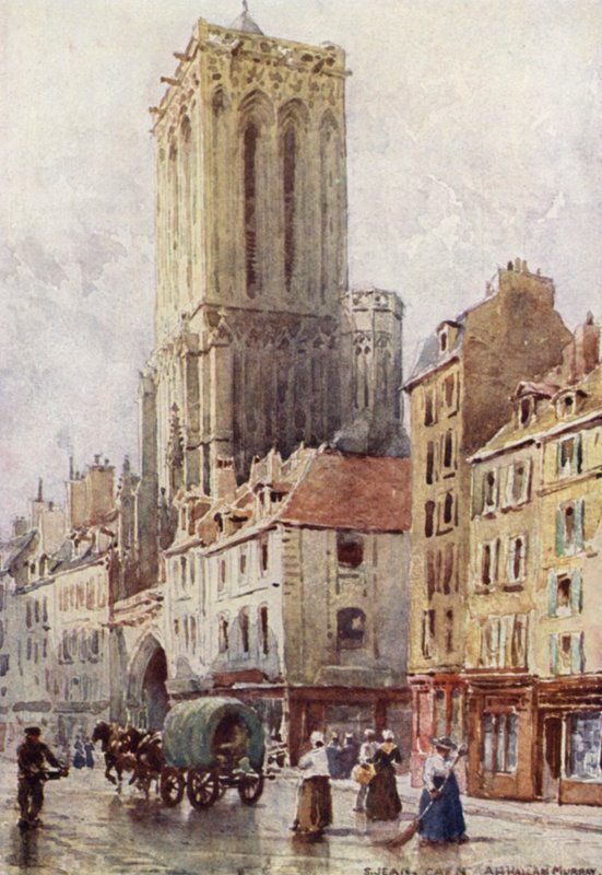 Caen, Szent Jean-templom (színes litó) alkotó: Alexander Henry Hallam Murray