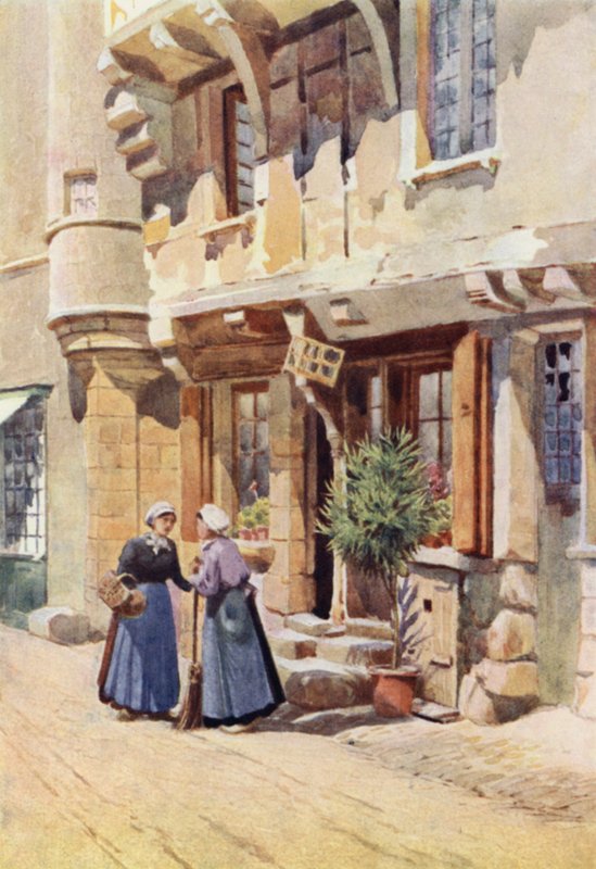 Régi házak Chinonban (színes litó) alkotó: Alexander Henry Hallam Murray