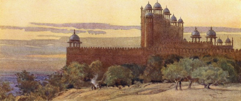A mecset és a győzelem kapuja, Fatehpur Sikri alkotó: Alexander Henry Hallam Murray