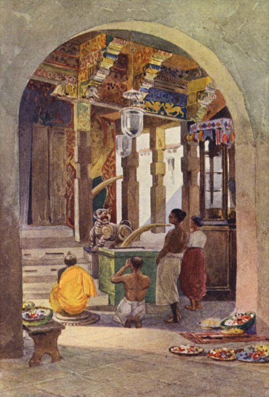 A fog temploma, Kandy, belső alkotó: Alexander Henry Hallam Murray