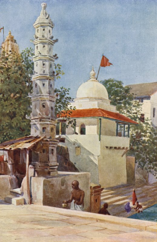 A Walkeshwar templom, Bombay alkotó: Alexander Henry Hallam Murray