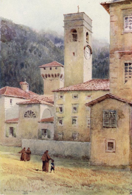 Vallombrosa, Abbey (színes litho) alkotó: Alexander Henry Hallam Murray
