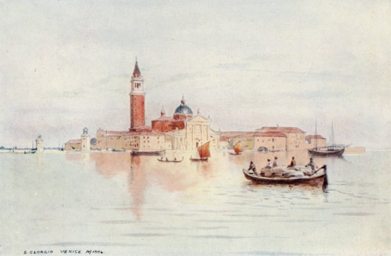 Velence, San Giorgio (színes litó) alkotó: Alexander Henry Hallam Murray