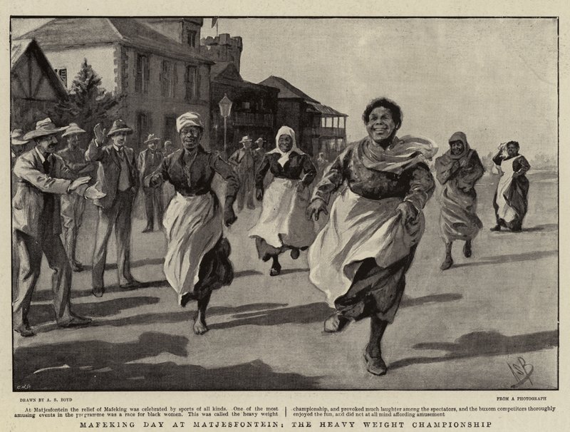 Mafeking Day Matjiesfonteinben, a nehézsúlyú bajnokságban alkotó: Alexander Stuart Boyd