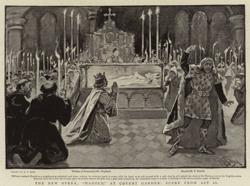 Az Új Opera, Harold, a Convent Gardenben, Jelenet a II. felvonásból alkotó: Alexander Stuart Boyd