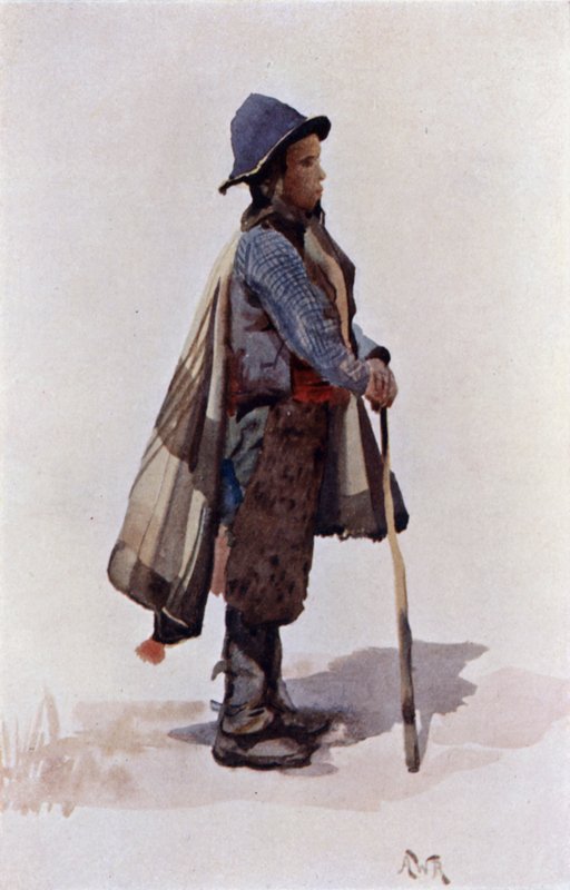Egy andalúziai pásztorfiú (színes litó) alkotó: Alexander Wallace Rimington