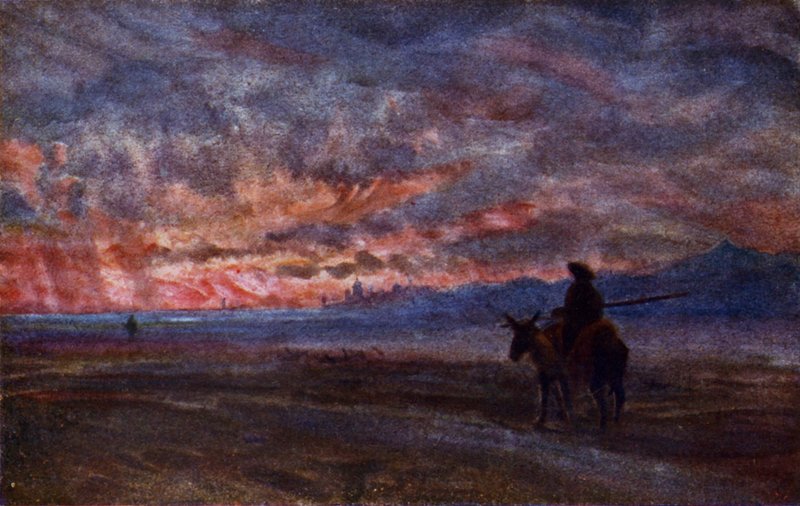 Naplemente (színes litó) alkotó: Alexander Wallace Rimington