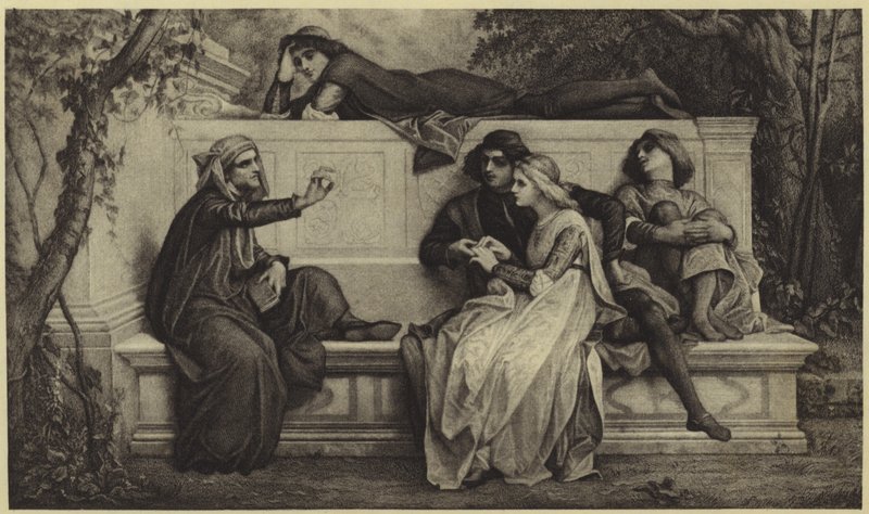 Egy firenzei költő (fotogravír) alkotó: Alexandre Cabanel