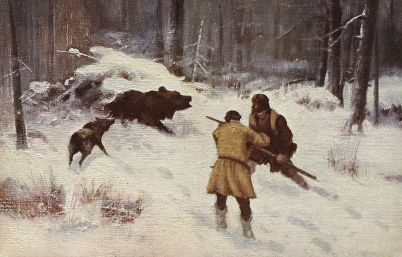 A Medvebarlangban alkotó: Alexei Steipanovitch Stepanov