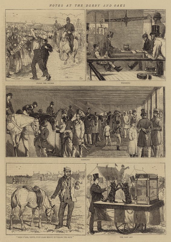 Jegyzetek a Derbyről és az Oaksról alkotó: Alfred Chantrey Corbould
