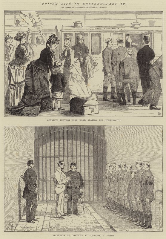 Börtönélet Angliában, IV. rész alkotó: Alfred Chantrey Corbould