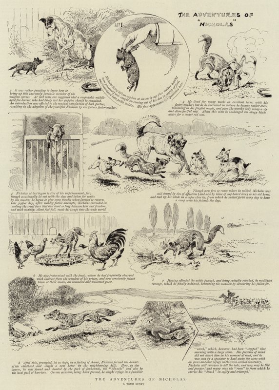 Nicholas kalandjai alkotó: Alfred Chantrey Corbould