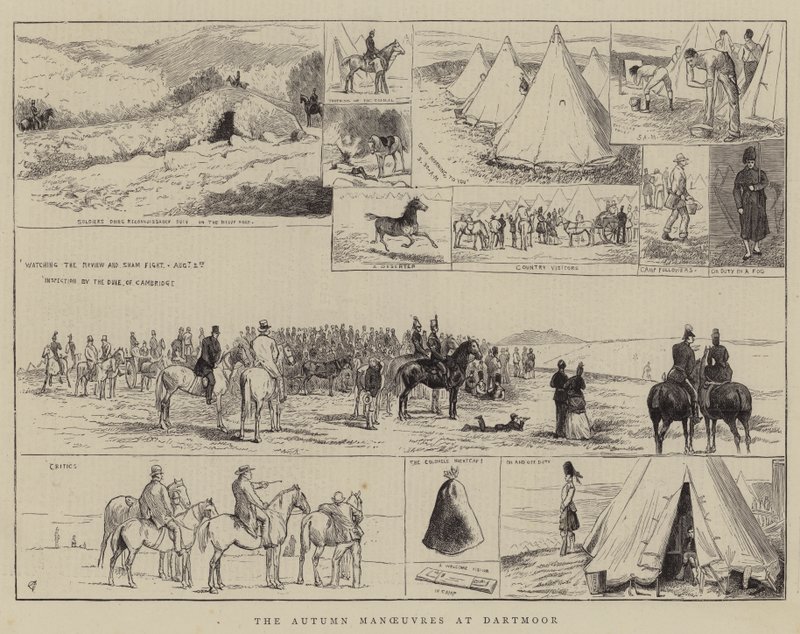 Az őszi manőverek Dartmoorban alkotó: Alfred Chantrey Corbould