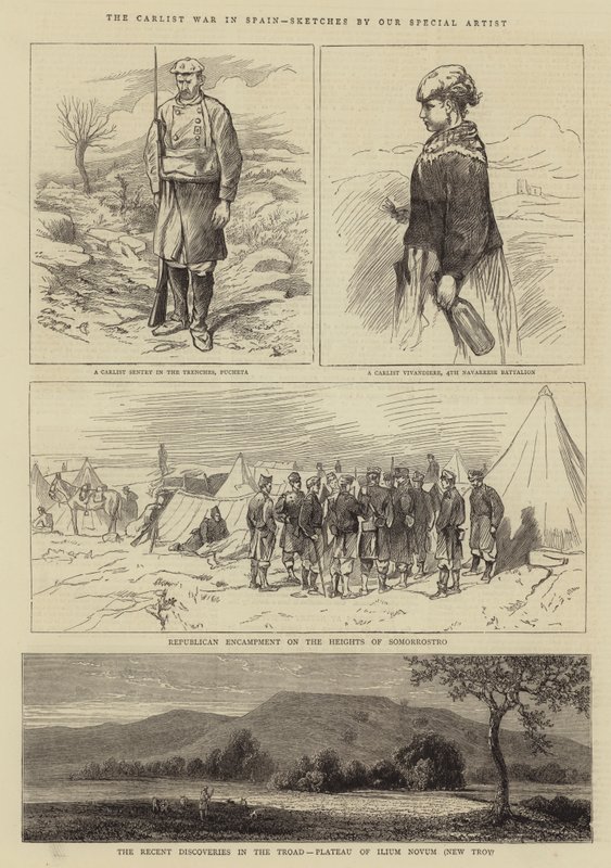 A karlista háború Spanyolországban alkotó: Alfred Chantrey Corbould