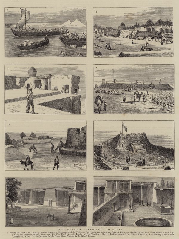 Az orosz expedíció Khivába alkotó: Alfred Chantrey Corbould