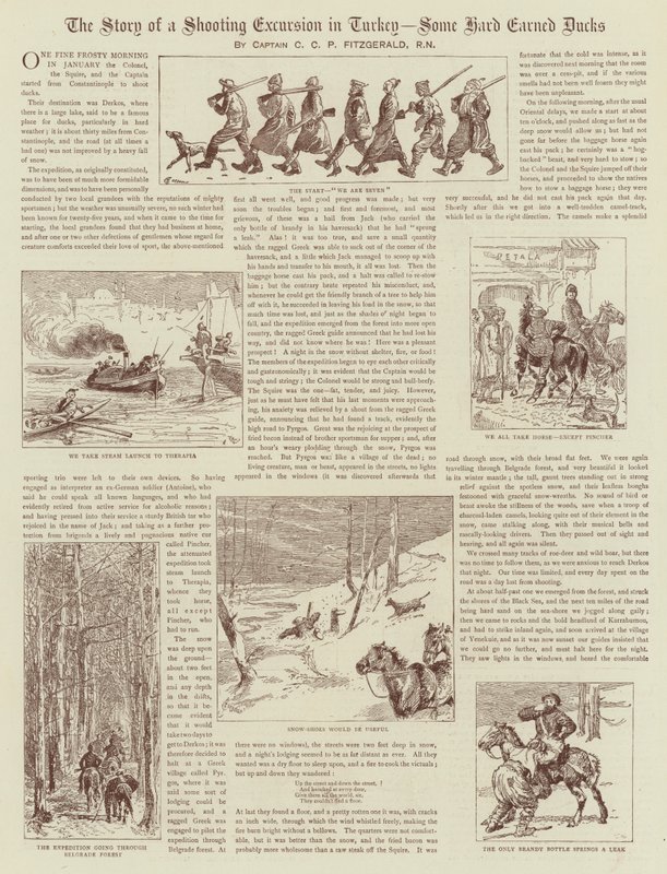 Egy törökországi lövöldözős kirándulás története alkotó: Alfred Chantrey Corbould
