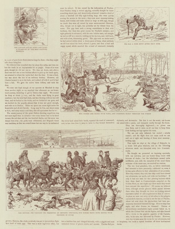 Egy törökországi lövöldözős kirándulás története alkotó: Alfred Chantrey Corbould