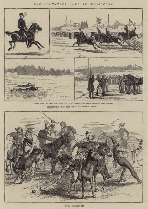 Az önkéntes tábor Wimbledonban alkotó: Alfred Chantrey Corbould