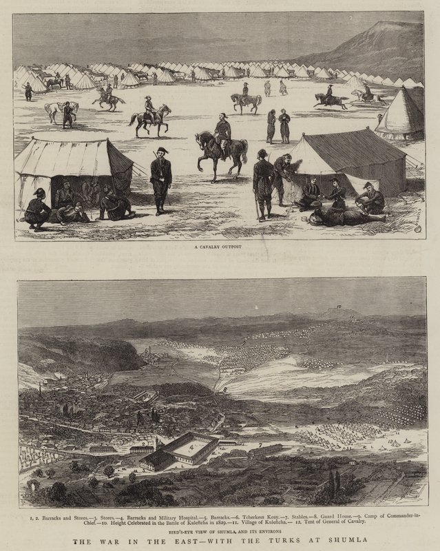 Háború keleten, törökökkel Simlánál alkotó: Alfred Chantrey Corbould