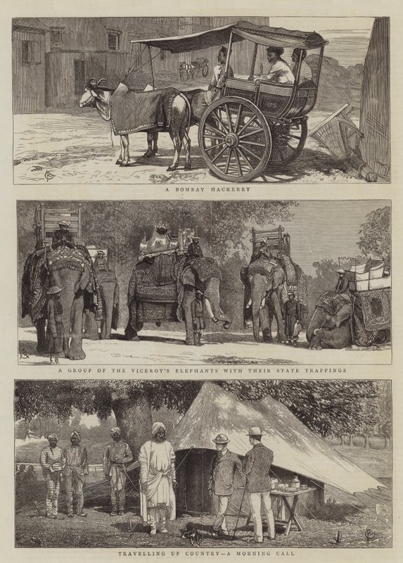 Nézetek Indiában alkotó: Alfred Chantrey Corbould