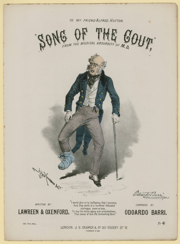 Song Of The Gout, Lawreen és Oxenford, Odoardo Barri alkotó: Alfred Concanen
