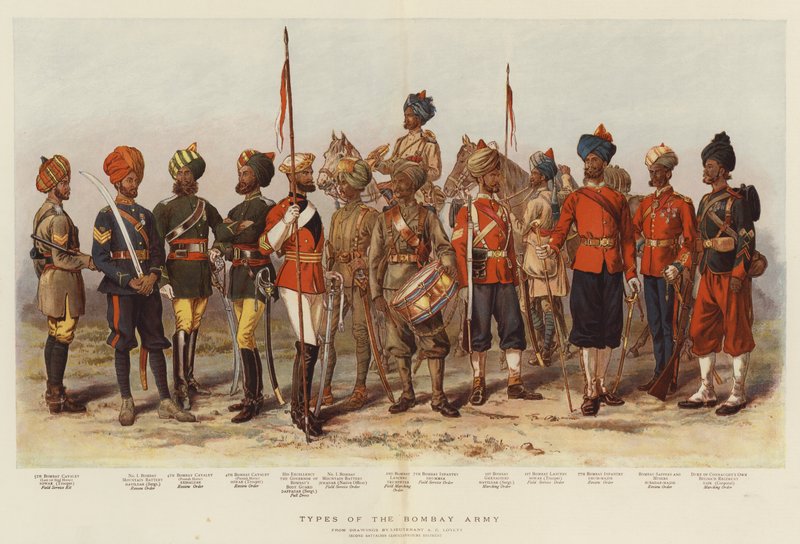 A bombayi hadsereg típusai alkotó: Alfred Crowdy Lovett