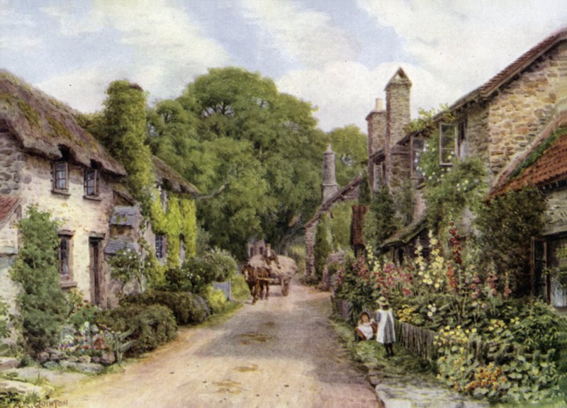 Bossington, Porlock közelében, Somersetben alkotó: Alfred Robert Quinton