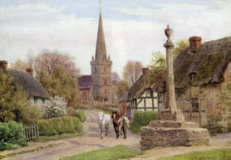 Childs Wickham, Evesham közelében, Worcesterben alkotó: Alfred Robert Quinton