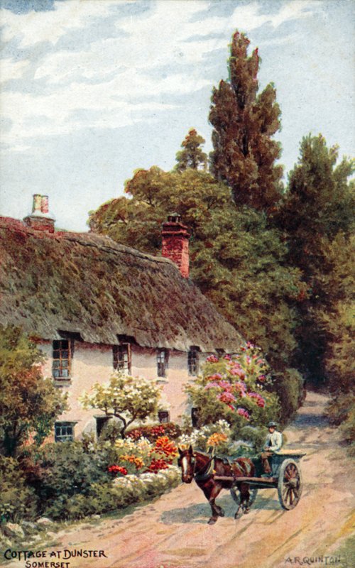 Vendégház Dunsterben, Somerset alkotó: Alfred Robert Quinton