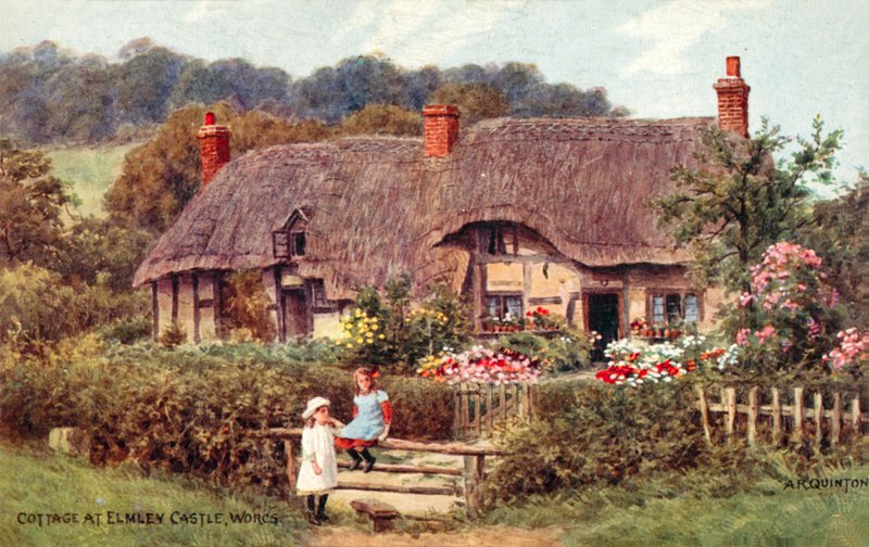 Vendégház Elmley Castle, Worcestershire alkotó: Alfred Robert Quinton