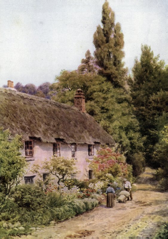 Víkendházak Dunsterben, Somersetben alkotó: Alfred Robert Quinton