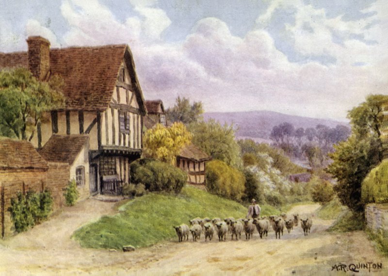 Cropthorne, Evesham közelében, Worcesterben alkotó: Alfred Robert Quinton