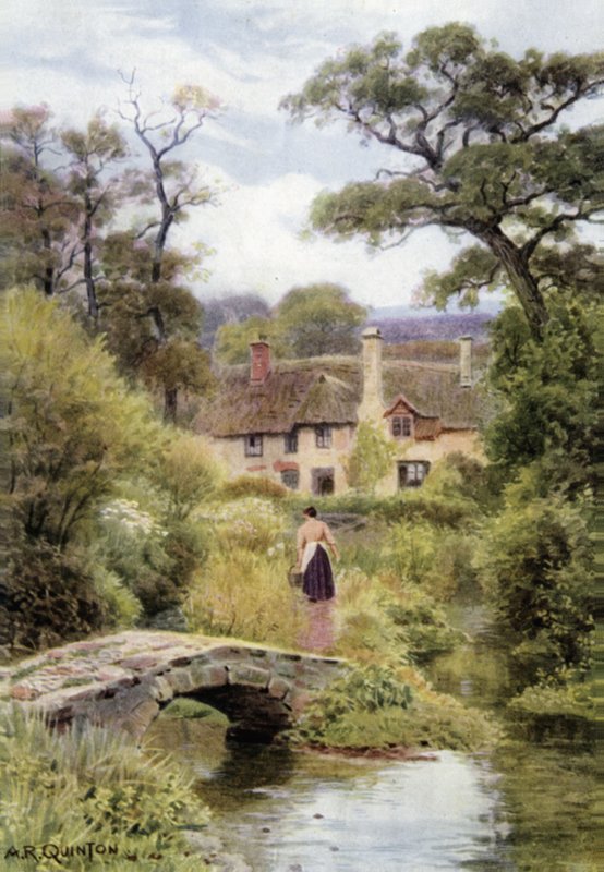 Gyaloghíd, Porlock közelében, Somersetben alkotó: Alfred Robert Quinton