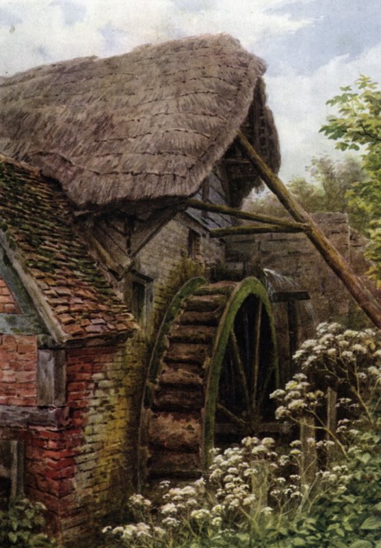 A malomkerék, Elmley Castle, Worcester alkotó: Alfred Robert Quinton