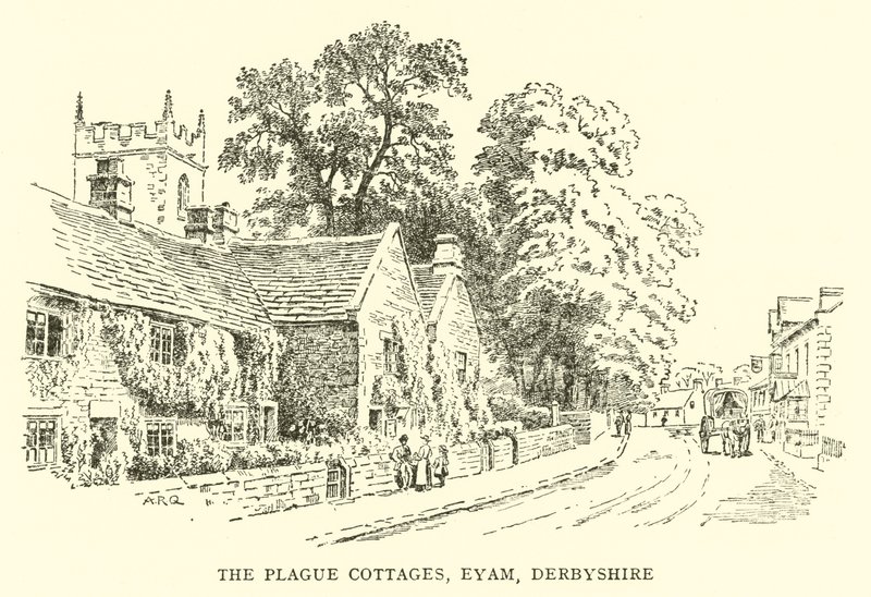 The Plague Cottages, Eyam, Derbyshire alkotó: Alfred Robert Quinton