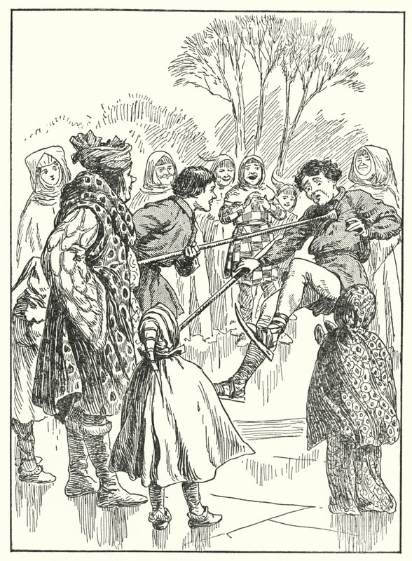 Merrie England: (litográfia) alkotó: Alfred (after) Pearse