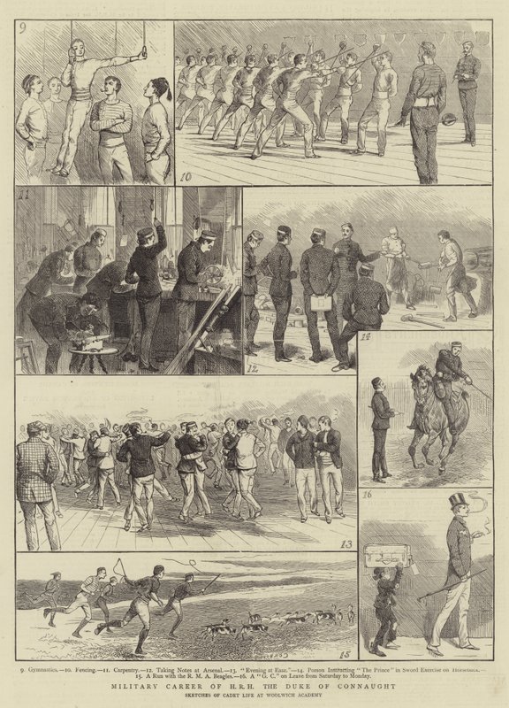 Connaught hercegének katonai pályafutása alkotó: Alfred Chantrey Corbould